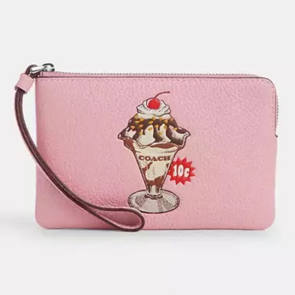 Coach wristlet pink